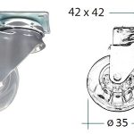 Kolečko zatez. transp. pr.35mm 25kg 2