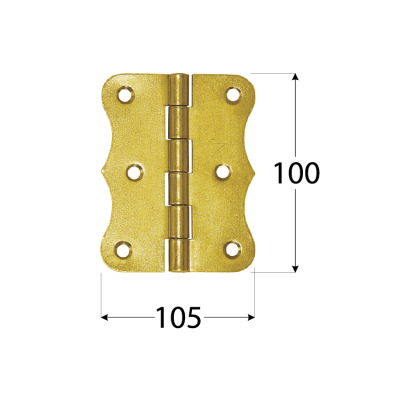 ZO 100  Závěs stavební ozdobný 100x105x2,0 mm