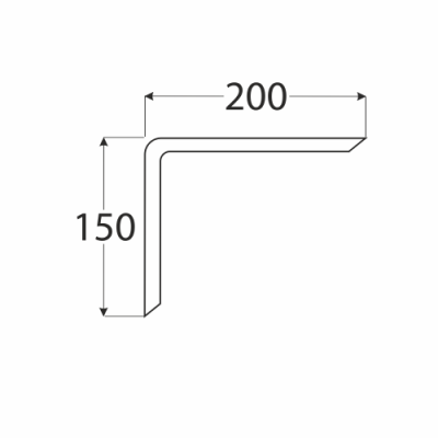 WDG 200 konzole 150×200 překližka ohýbaná, buk