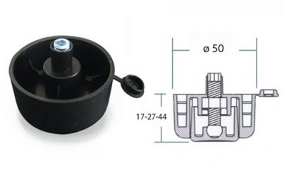 Kluzak s regulaci 44mm sedy