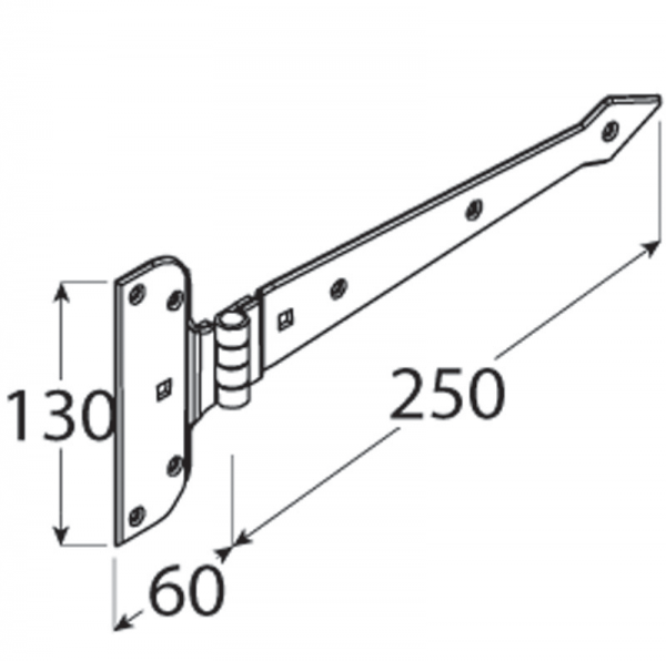 ZAB 250 Závěs vratový dekorační 250x2,6 Doprodej 1