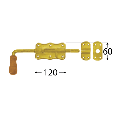 WRG 120  Zástrč zasouvací 120x60x1,3 mm