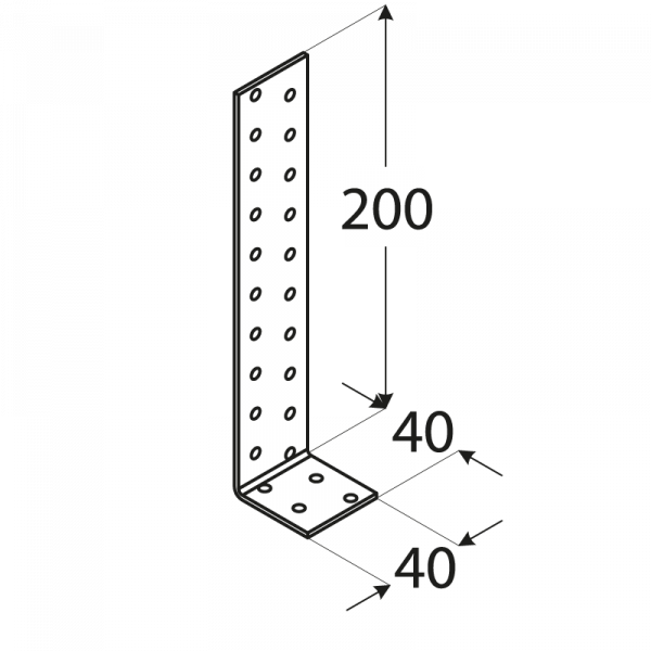 KK1 - úhelník kotevní 200x40x40x2,0 mm 1