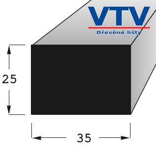 Lišta dřevěná H 3525   2m