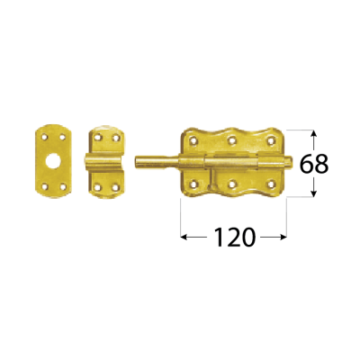 WRO 120  Zástrč s kulatým jezdcem 120×60 mm
