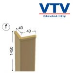Lišta dřevěná rohová 4040 folie Buk 145cm 4