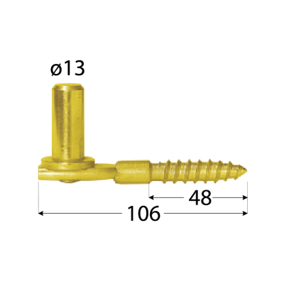 CW 13/106  držák čepu d 13 mm /106 mm