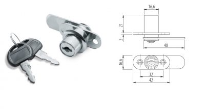 Zamek skrinovy ZZ-M0-201-01