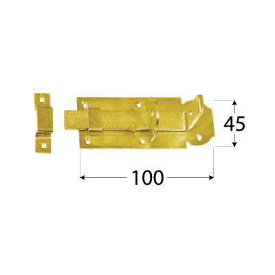 WZP 100  Zástrč zamykací rovná 100x45x5,0 mm