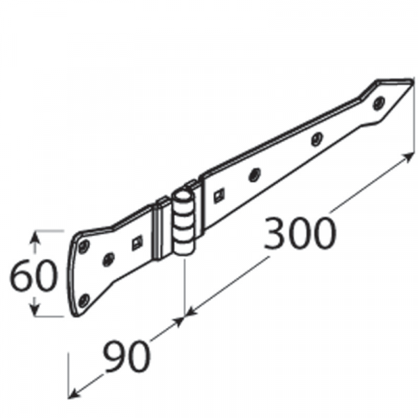 ZABP 300 Závěs vratový dekorační 300x2,6 1