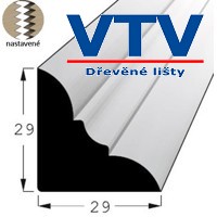 Lišta dřevěná RVA 2929 SM   2,4m