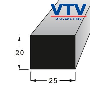 Lišta dřevěná H 2520   2m