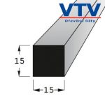 Lišta dřevěná H 1515 BK 900mm 1
