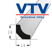 Lišta dřevěná RVI 1414 SM   2,4m