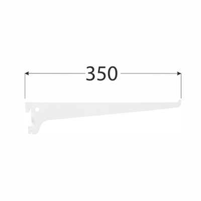 WSS 350b systémová konzola jednoduchá 350 mm bílá