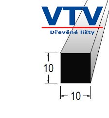 Lišta dřevěná H 1010   2m