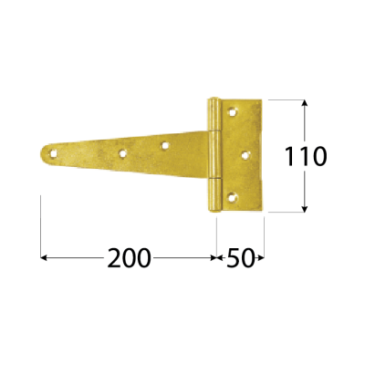 ZT 200  Závěs trojúhel. 200x50x110x2,5 mm