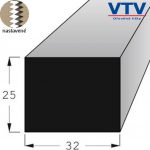 Lišta dřevěná H 3225 SMnast.2,4m 1