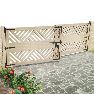 ZOB 400 C Závěs brankový ozdobný 400x45x90x2,5 mm černý Doprodej