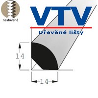 Lišta dřevěná RV 1414 SM   2,4m c.156