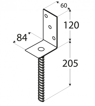 PS  84L (84*130*5) Patka 84 typu „L“