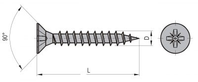 Vrut uni ZH 4 x 16  (1000ks/bal)
