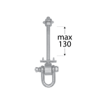 MHD 130 uchycení houpačky typ D M12*130 mm 2
