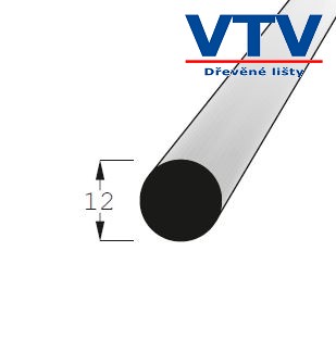 Lišta dřevěná KR 12   2,4m c126
