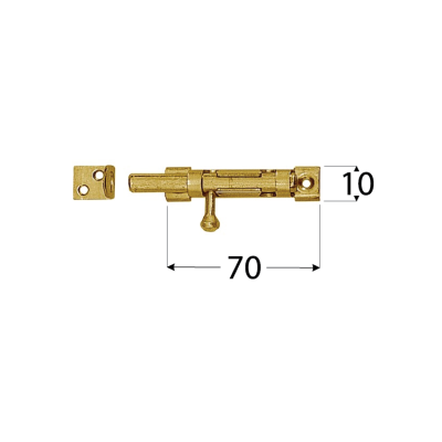 WOS 70  Zástrč s kulatým jezdcem úzká 70×10 mm  8572