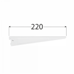 AWSD 200b systémová konzola dvojitá 220 mm bílá 4