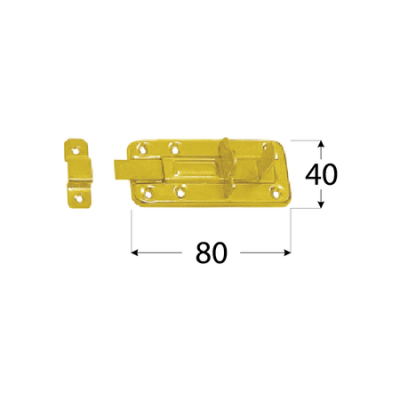 WZTW 80  Zástrč lisovaná zamykací jednod. 80x40x1,0 mm