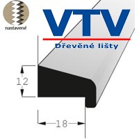 Lišta dřevěná PD 1812   2,4m