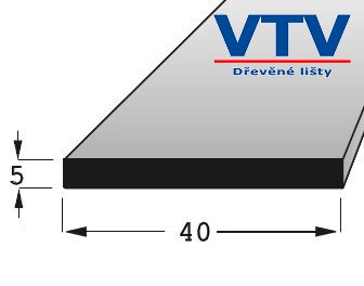 Lišta dřevěná H 4005 BK   900mm