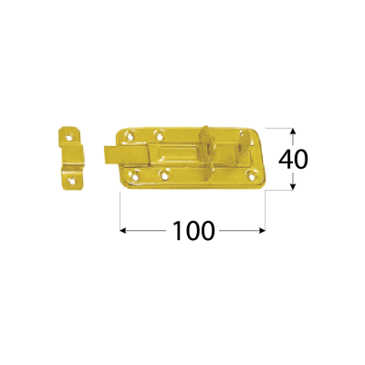 WZTW 100  Zástrč lisovaná zamykací jednod. 100x40x1,0 mm