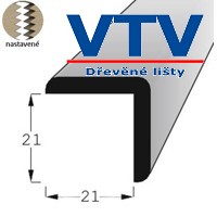 Lišta dřevěná R 2121 SM   2,4m