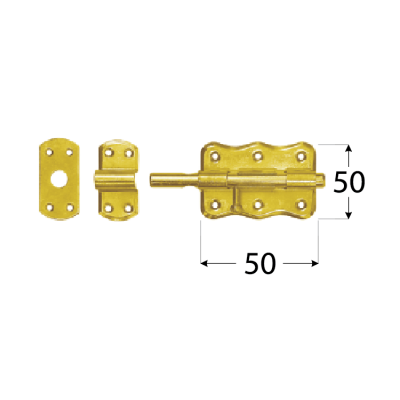 WRO 50/WO 50  Zástrč s kulatým jezdcem 50×40 mm