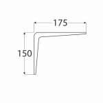 WS 175 konzole stavební bílá 150x175 3