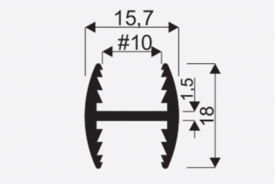 Spojovaci lista H 10mm  3m stř. 00207