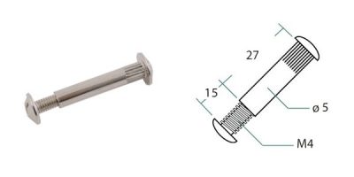 Spoj. sr. M4x15 na 2x lamino 18mm