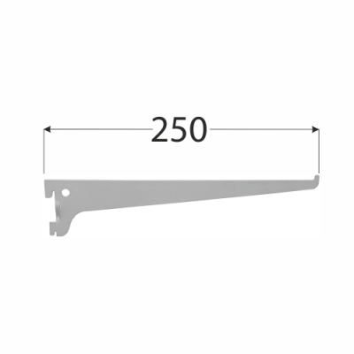 WSS 250s systémová konzola jednoduchá 250 mm šedá