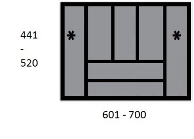 Pribornik 441-520/601-700  stříbrná  /9194938