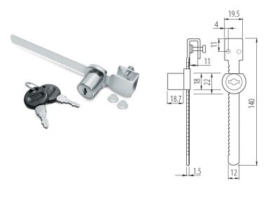 Zamek na posuvne sklo ZZ-G0-328-01