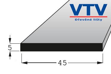 Lišta dřevěná H 4505   2m