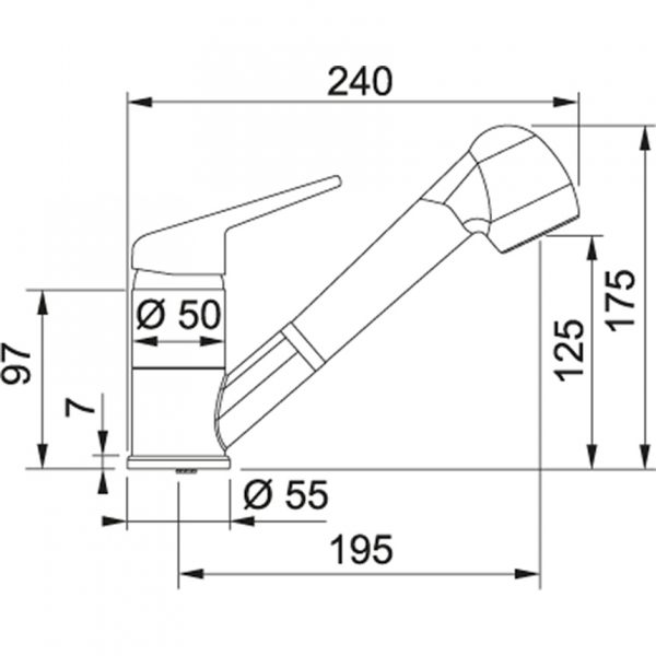 Baterie FC 9547.901 černá matná/chrom 1