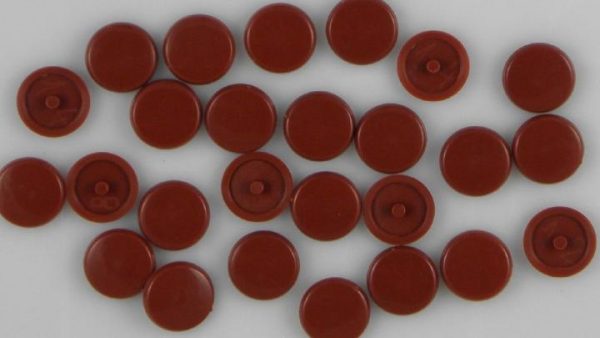 Krytka vrutu quadrex 54/1" mahagon plast 1