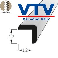 Lišta dřevěná R 1212   2,4m c.147
