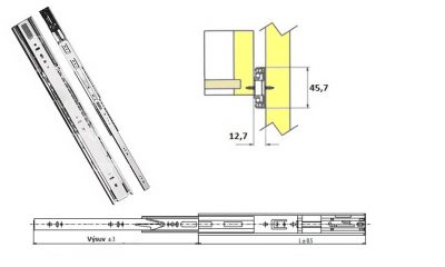 Plnovysuv 450mm L kul. s tlum./dotahem