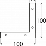 NA8 - rohovnik 100x100x15x2,0 mm 1 NA8 - rohovnik 100x100x15x2,0 mm 1