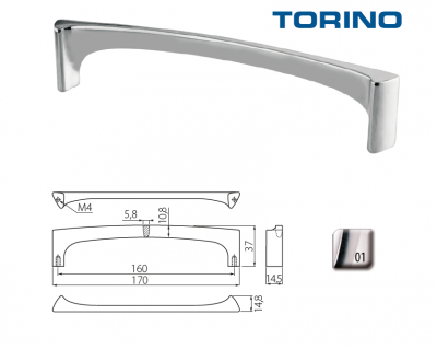 Uch. UZ-TORINO-160-01 chrom Doprodej