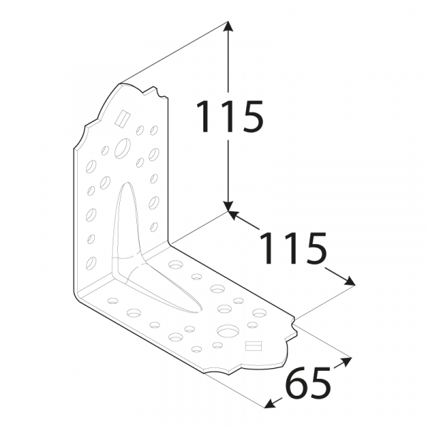 SDSKP 1 Úhelník C 115x115x65x2,5 2